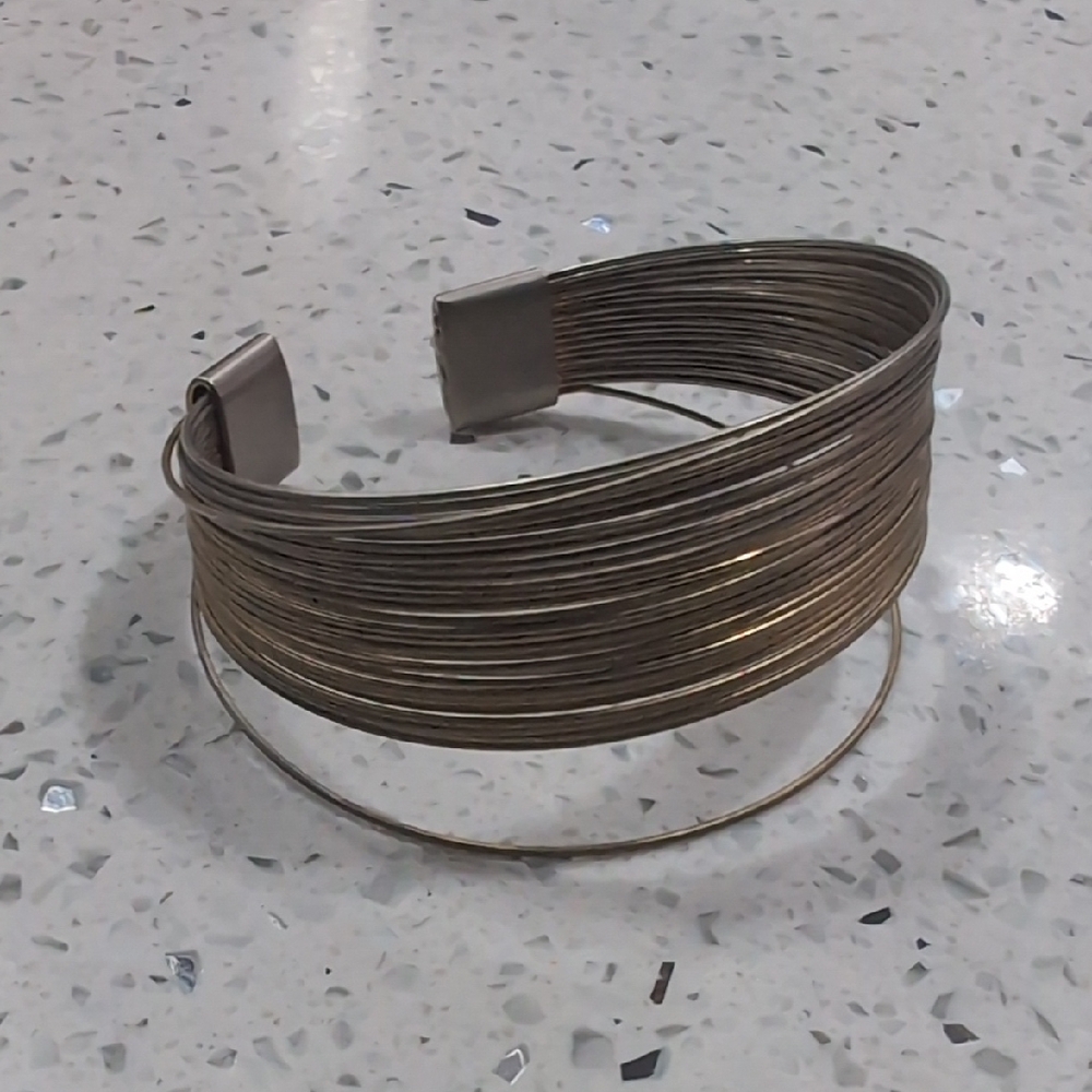 Gold Wire Cuff Bracelet